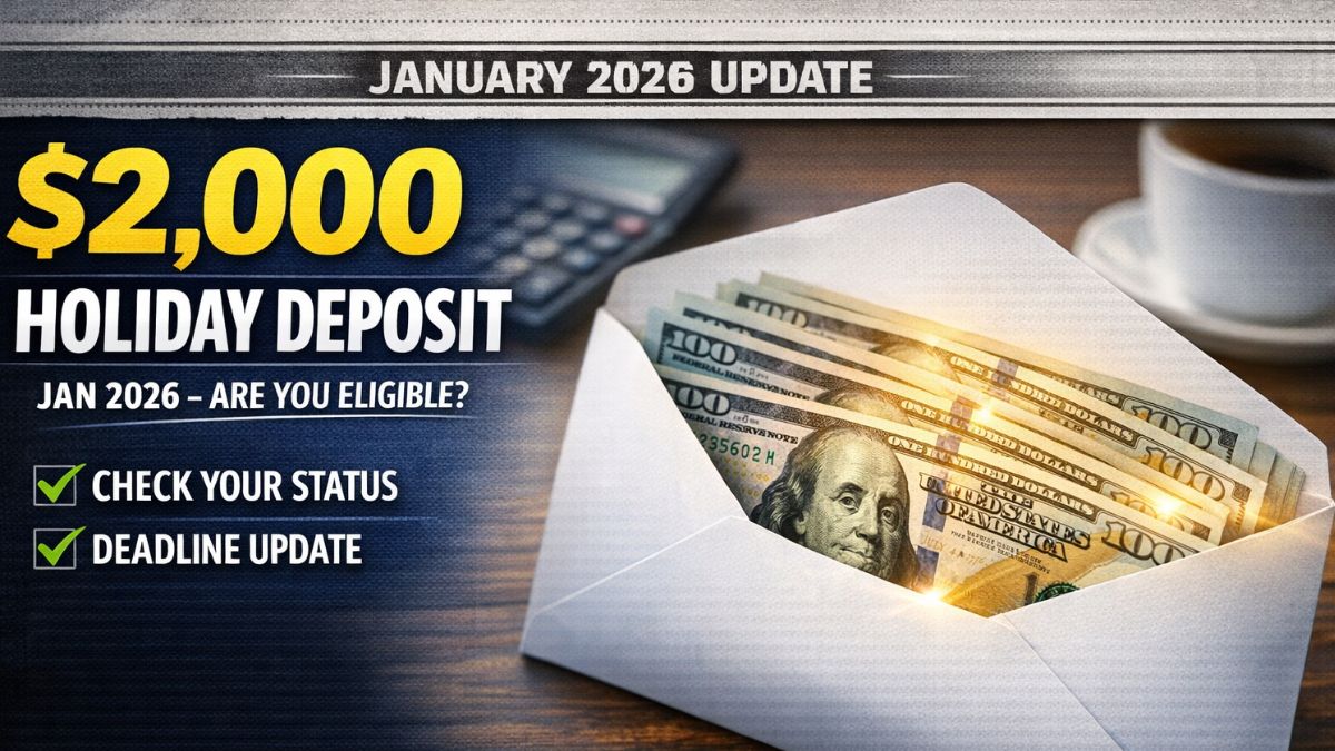 Federal $,000 Holiday Deposits January 2026