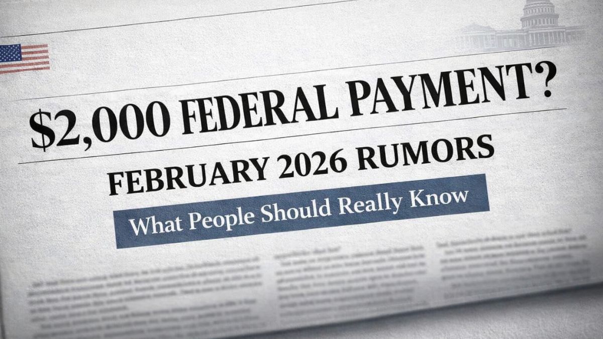 Federal $2000 Payment Rumors for February 2026
